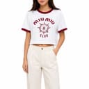 تیشرت کراپ زنانه Original مدل Miu Miu Club